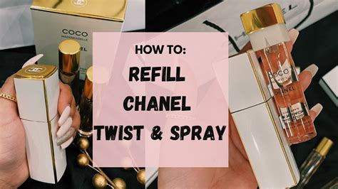 how to refill chanel twist and spray